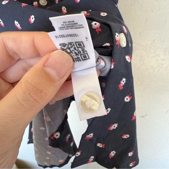 Bonobos Mens Micro Floral Print Short Sleeve Button Down Shirt - Picture 8 of 10